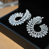 Brincos Royal Espiral Em Ouro Branco E Diamantes 6,76 Cts