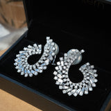 Brincos Royal Espiral Em Ouro Branco E Diamantes 6,76 Cts