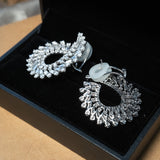 Brincos Royal Espiral Em Ouro Branco E Diamantes 6,76 Cts