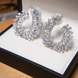 Brincos Royal Espiral Em Ouro Branco E Diamantes 6,76 Cts