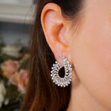 Brincos Royal Espiral Em Ouro Branco E Diamantes 6,76 Cts