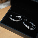 Brinco Queen Argola Em Ouro Branco E Diamantes