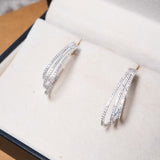 Brinco Queen Argola Em Ouro Branco E Diamantes