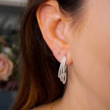 Brinco Queen Argola Em Ouro Branco E Diamantes