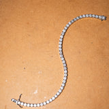 Pulseira Riviera Em Ouro Branco E Diamantes 15 Pontos 7,2 Cts