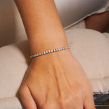 Pulseira Riviera Em Ouro Branco E Diamantes 15 Pontos 7,2 Cts