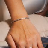 Pulseira Riviera Em Ouro Branco E Diamantes 15 Pontos 7,2 Cts