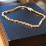 Pulseira Riviera Em Ouro Amarelo E Diamantes 04 Pontos 2,49 Cts