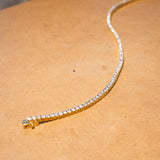 Pulseira Riviera Em Ouro Amarelo E Diamantes 04 Pontos 2,49 Cts