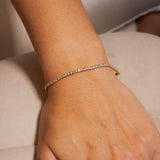 Pulseira Riviera Em Ouro Amarelo E Diamantes 04 Pontos 2,49 Cts