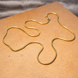 Colar Cordão Rabo De Rato Em Ouro Amarelo 52Cm