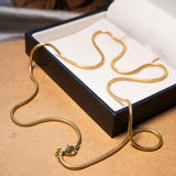 Colar Cordão Rabo De Rato Em Ouro Amarelo 52Cm