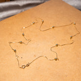 Colar Cordao Bolinha Em Ouro Amarelo 49 Cm