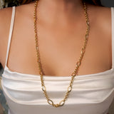 Colar Bold Elos Portugueses Em Ouro Amarelo 79Cm