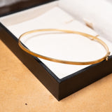 Pulseira Bracelete Thin Em Ouro Amarelo 2mm