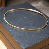 Pulseira Bracelete Thin Em Ouro Amarelo 2mm