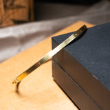 Pulseira Bracelete Thin Em Ouro Amarelo 3mm