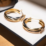 Brinco Argolas Inspire Em Ouro Amarelo, Branco e Rosê