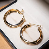 Brinco Argolas Inspire Em Ouro Amarelo, Branco e Rosê