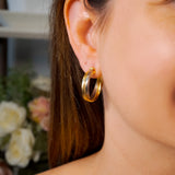 Brinco Argolas Inspire Em Ouro Amarelo, Branco e Rosê