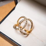 Anel Bold Chanel Em Ouro Amarelo E Diamantes