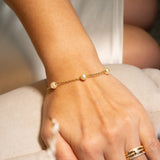 Pulseira Cartier Em Ouro Amarelo E Pérolas 6Mm