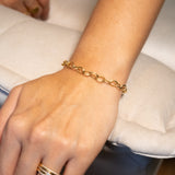 Pulseira Elos Em Ouro Amarelo 18,5 Cm