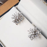 Brincos Shine Chuveiro Em Ouro Branco E Diamantes