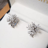 Brincos Shine Chuveiro Em Ouro Branco E Diamantes