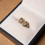 Brinco Solitário Gota Em Ouro Amarelo E Diamantes 04 Pontos