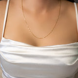 Colar Cordão Veneziana Hstern Em Ouro Amarelo 61,5 Cm