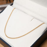 Colar Cordão Grummet Delicado Em Ouro Amarelo 46Cm
