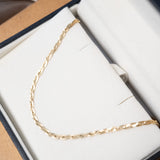 Colar Cordão Trançado Em Ouro Amarelo 41Cm
