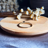 Anel Vivara Solitário Serena Com Safira E Diamantes