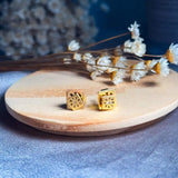 Brincos Vintage Hstern Em Ouro Amarelo Com Diamantes