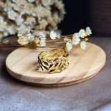 Anel Hstern Louros Da Vitória Em Ouro Amarelo Com Diamante