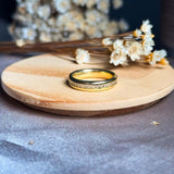 Anel Aliança Inteira Hstern Com Diamantes De 01 Ponto