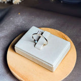 Anel Solitário Princess Em Ouro Branco Diamante De 10 Pontos