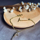 Pulseira Hstern Mycollection Fadinha Em Ouro Amarelo