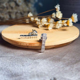 Brincos Hstern Em Ouro Branco Com Diamantes