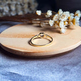 Anel Coração Em Ouro Amarelo Com Zircôneas