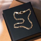 Pulseira Malha Piastrine Em Ouro Amarelo 19 Centímetros