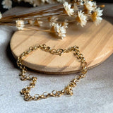 Pulseira Em Ouro Amarelo Com Elos Portugueses 18 Centímetros