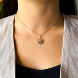 Pingente Pandora Em Ouro Rose Com Safiras