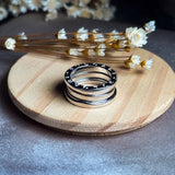 Anel Aliança Bvlgari Em Ouro Branco B.zero1