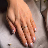 Anel Coração Em Ouro Amarelo Com Zircôneas