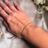 Pulseira Malha Piastrine Em Ouro Amarelo 19 Centímetros