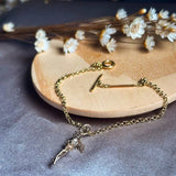 Pulseira Hstern Mycollection Fadinha Em Ouro Amarelo