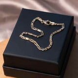 Pulseira Malha Piastrine Em Ouro Amarelo 19 Centímetros