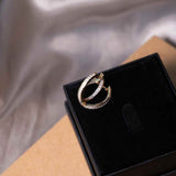 Brincos Argola Em Ouro Amarelo Com Safiras Brancas